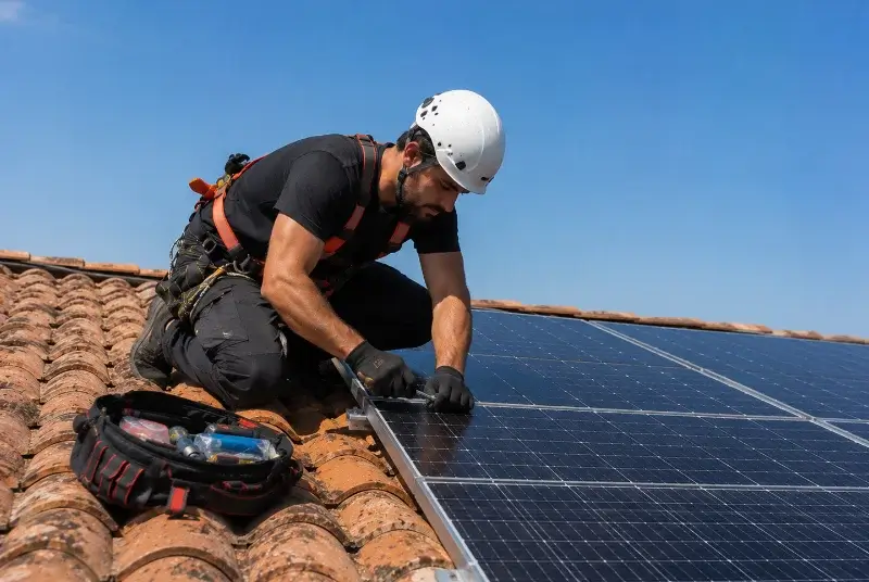 Maintenance et monitoring de panneaux solaires à Grand-Brassac